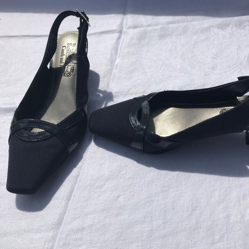 Coach And Four Black Strap Dress Shoes Sz 6